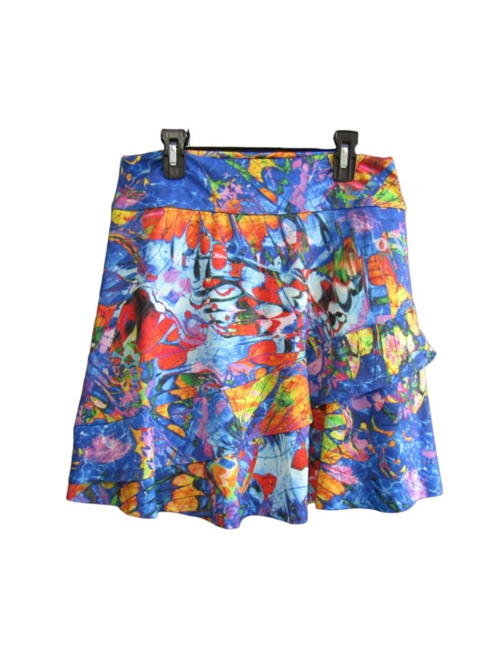 Dona Jo Glide Skirt Womens Athletic Skort Size Large Ruffle Pockets Golf Tennis